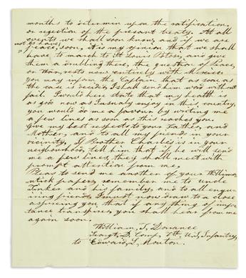 (MEXICAN WAR.) Dorrance, William T. Letter from an impatient sergeant in occupied Mexico City.